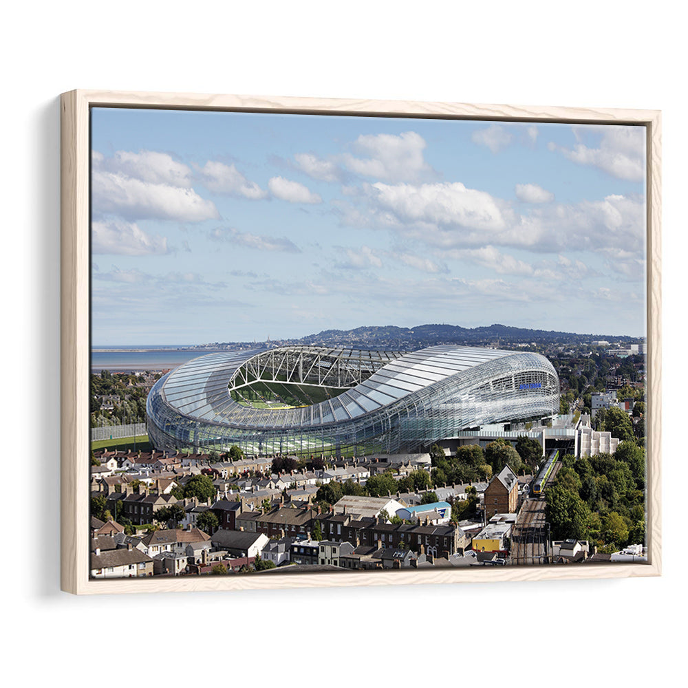 Aviva Stadium in Ireland, Stadium Canvas, Sport Art, Framed Canvas Print Wall Art, Floating Frame