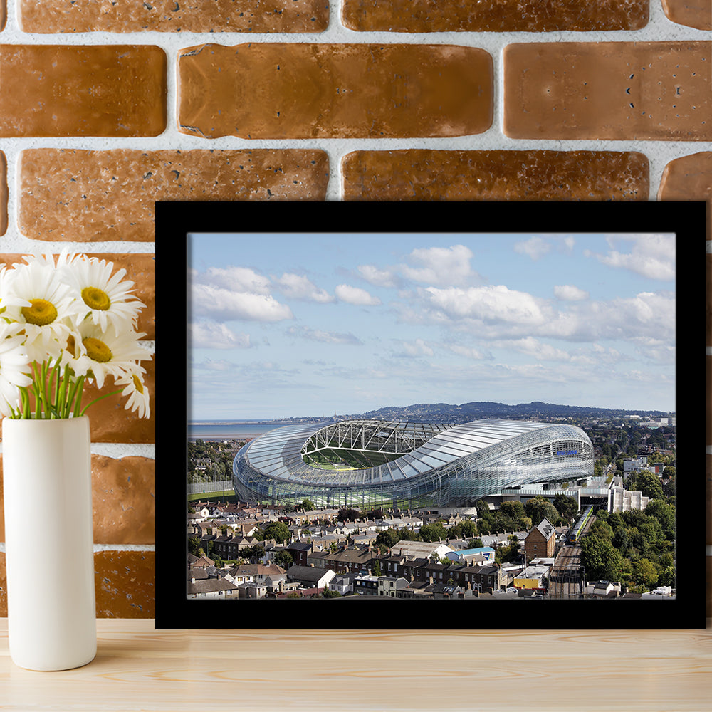 Aviva Stadium in Ireland, Stadium Canvas, Sport Art, Gift for him, Framed Art Print Wall Decor, Picture Framed