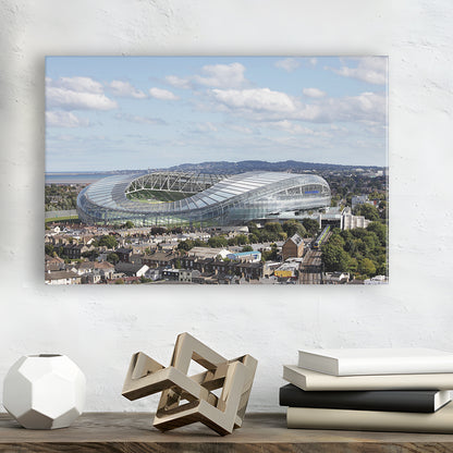 Aviva Stadium in Ireland, Stadium Canvas, Sport Art, Gift for him, Man Cave Decor, Art Print, Canvas Print Wall Art
