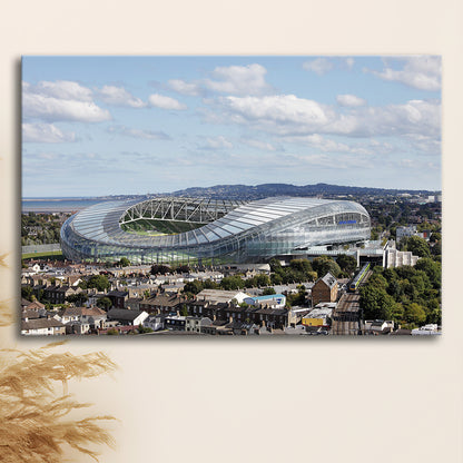 Aviva Stadium in Ireland, Stadium Canvas, Sport Art, Gift for him, Man Cave Decor, Art Print, Canvas Print Wall Art