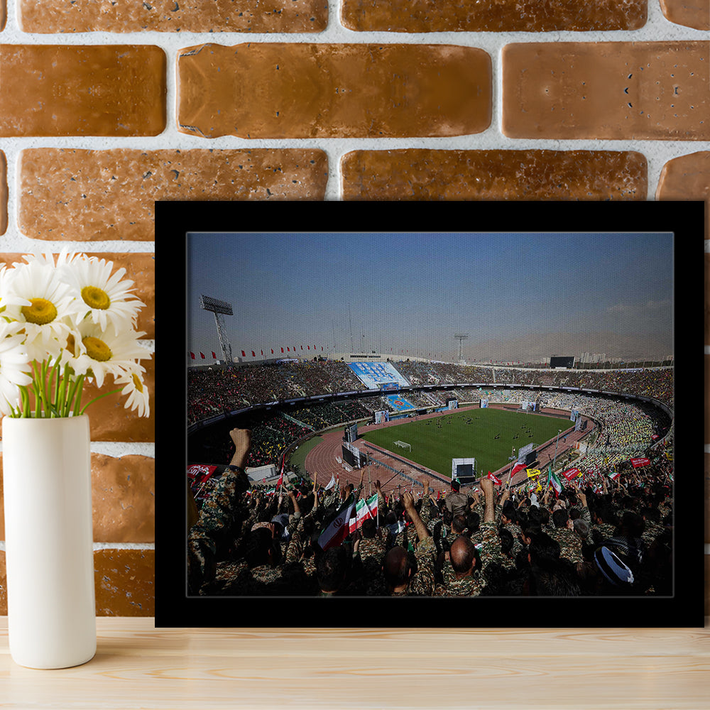 Azadi Stadium, Stadium Canvas, Sport Art, Gift for him, Framed Art Print Wall Decor, Picture Framed