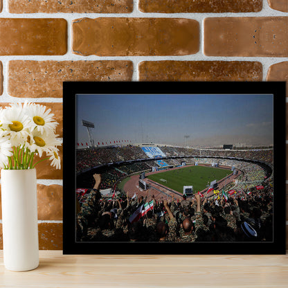 Azadi Stadium, Stadium Canvas, Sport Art, Gift for him, Framed Art Print Wall Decor, Picture Framed