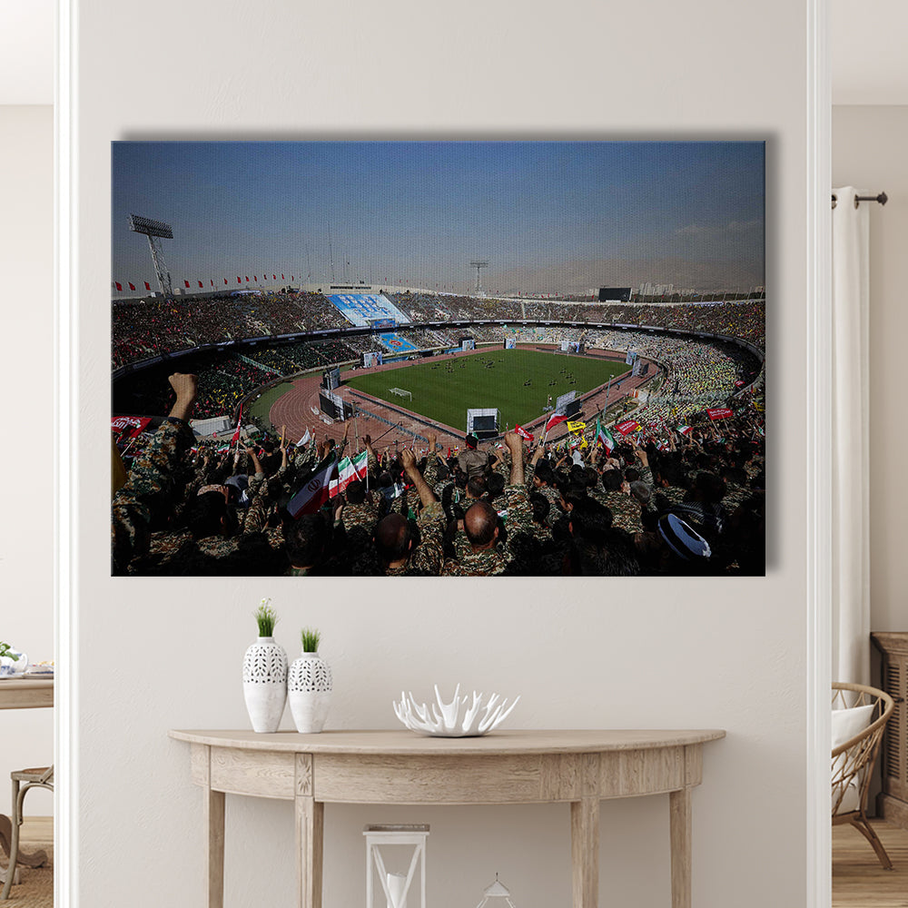 Azadi Stadium, Stadium Canvas, Sport Art, Gift for him, Man Cave Decor, Art Print, Canvas Print Wall Art