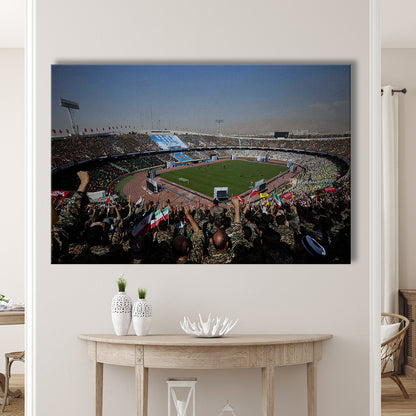 Azadi Stadium, Stadium Canvas, Sport Art, Gift for him, Man Cave Decor, Art Print, Canvas Print Wall Art
