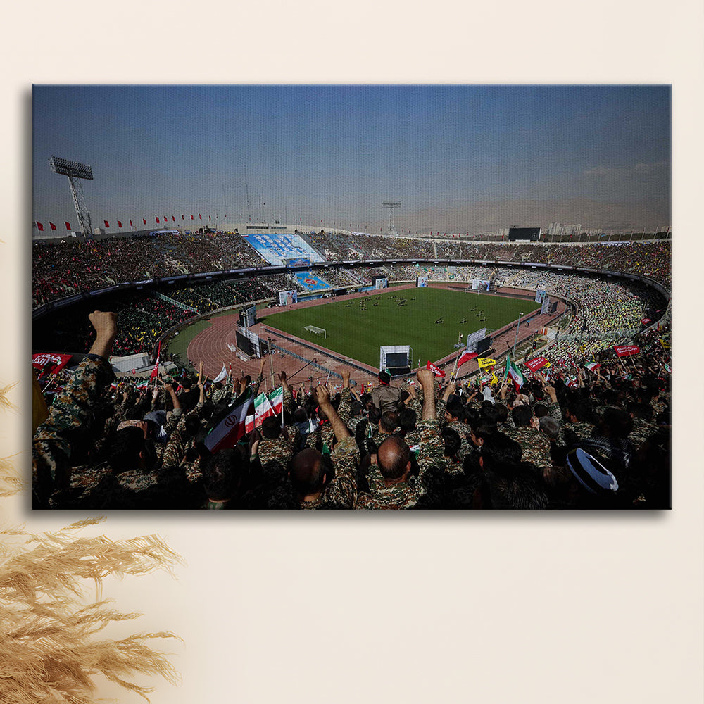 Azadi Stadium, Stadium Canvas, Sport Art, Gift for him, Man Cave Decor, Art Print, Canvas Print Wall Art