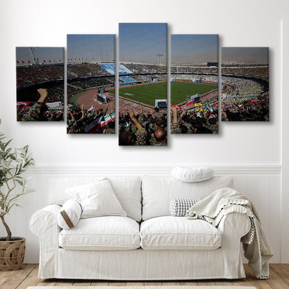 Azadi Stadium, Stadium Canvas, Sport Art, Gift for him, 5 Panel, Large Canvas, Canvas Print Wall Art