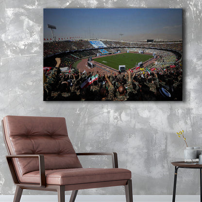Azadi Stadium, Stadium Canvas, Sport Art, Gift for him, Man Cave Decor, Art Print, Canvas Print Wall Art