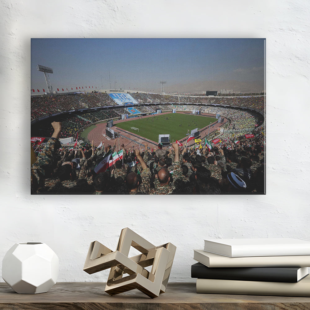 Azadi Stadium, Stadium Canvas, Sport Art, Gift for him, Man Cave Decor, Art Print, Canvas Print Wall Art