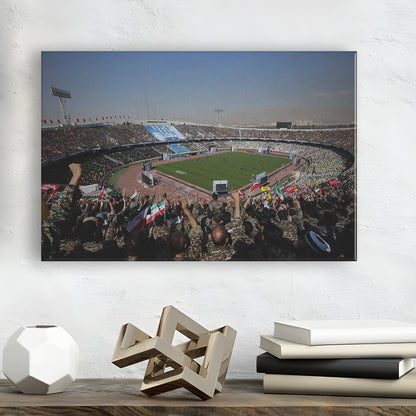 Azadi Stadium, Stadium Canvas, Sport Art, Gift for him, Man Cave Decor, Art Print, Canvas Print Wall Art