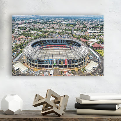 Aztec Stadium Aerial View, Stadium Canvas, Sport Art, Gift for him, Man Cave Decor, Art Print, Canvas Print Wall Art
