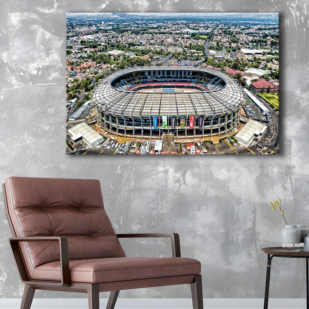 Aztec Stadium Aerial View, Stadium Canvas, Sport Art, Gift for him, Man Cave Decor, Art Print, Canvas Print Wall Art