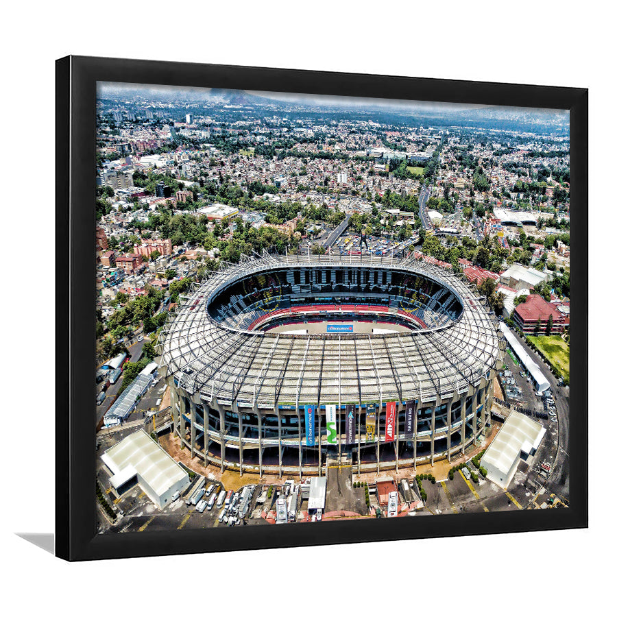 Aztec Stadium Aerial View, Stadium Canvas, Sport Art, Gift for him, Framed Art Print Wall Decor, Picture Framed