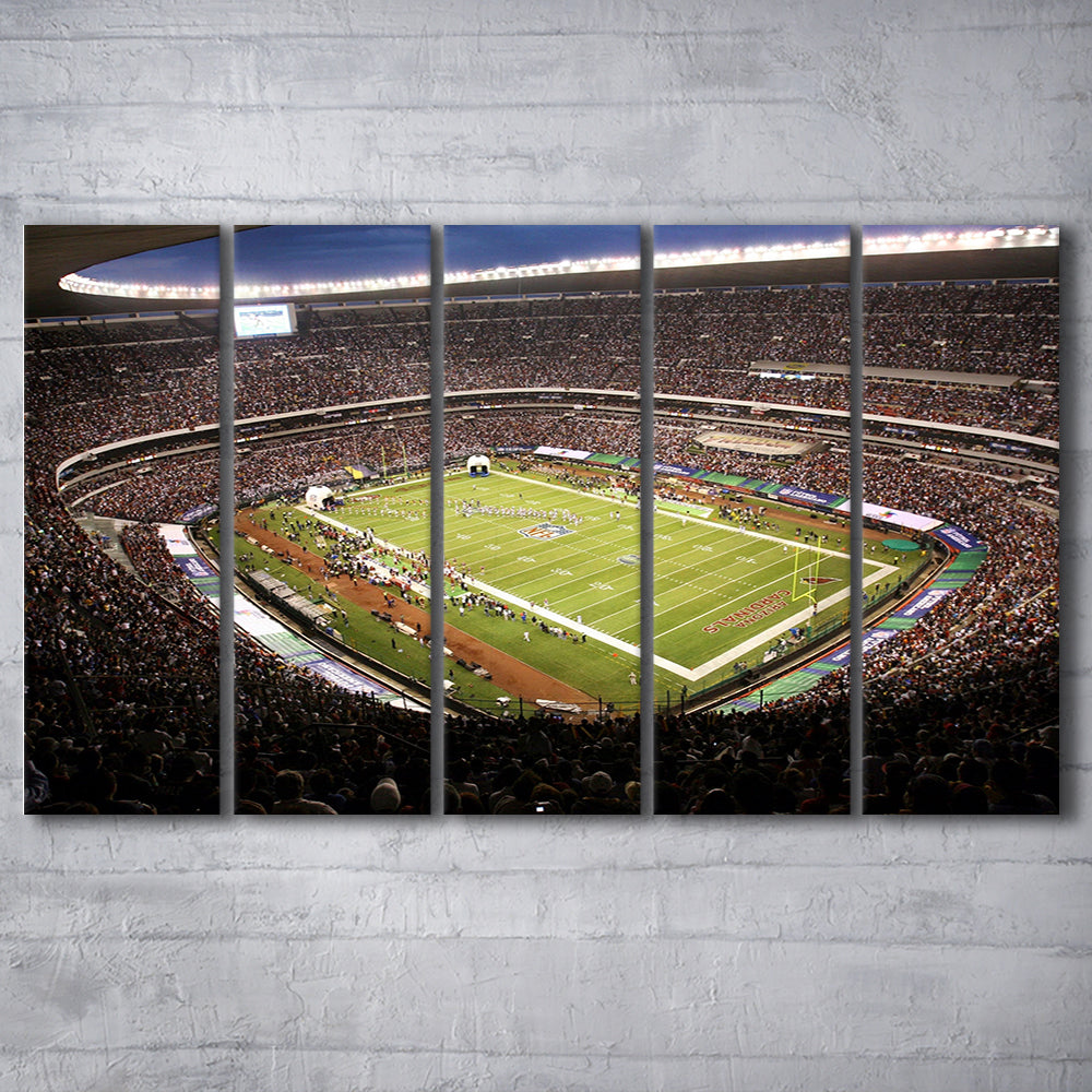 Aztec Stadium, Stadium Canvas, Sport Art, 5 Panel B, Extra Large Canvas, Canvas Print Wall Art