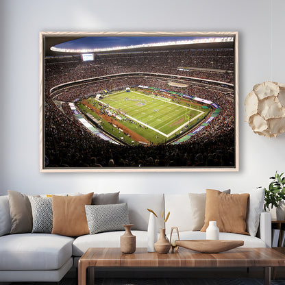 Aztec Stadium, Stadium Canvas, Sport Art, Framed Canvas Print Wall Art, Floating Frame