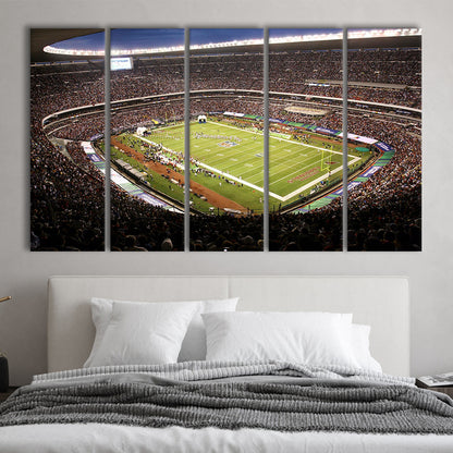 Aztec Stadium, Stadium Canvas, Sport Art, 5 Panel B, Extra Large Canvas, Canvas Print Wall Art