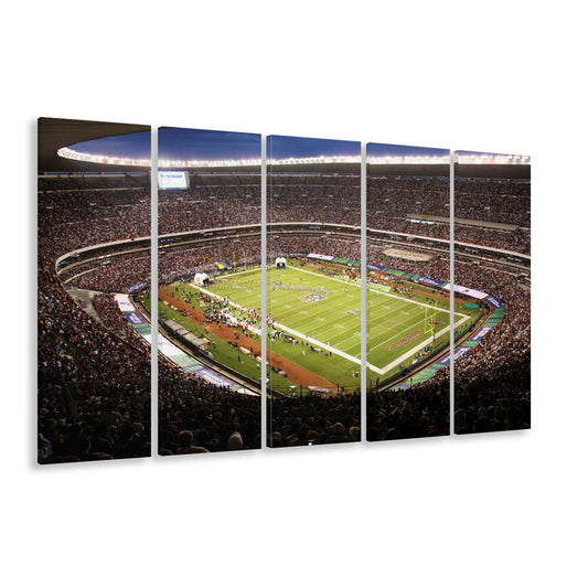 Aztec Stadium, Stadium Canvas, Sport Art, 5 Panel B, Extra Large Canvas, Canvas Print Wall Art