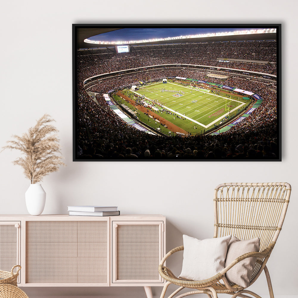 Aztec Stadium, Stadium Canvas, Sport Art, Framed Canvas Print Wall Art, Floating Frame