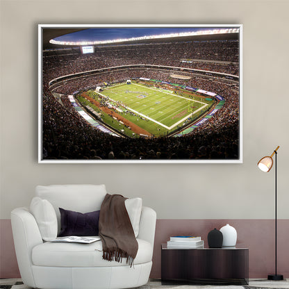 Aztec Stadium, Stadium Canvas, Sport Art, Framed Canvas Print Wall Art, Floating Frame