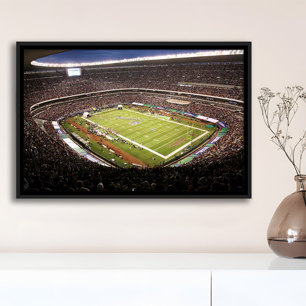 Aztec Stadium, Stadium Canvas, Sport Art, Framed Canvas Print Wall Art, Floating Frame