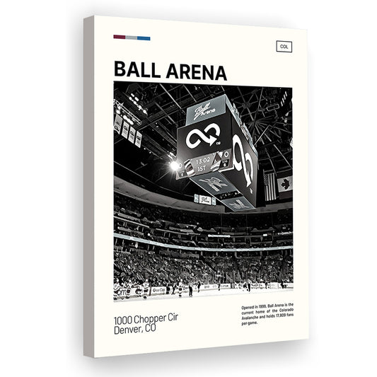 Ball Arena Stadium Print, Colorado Avalanche Stadium Canvas Art100, Fan Gifts, Sport Art, Canvas Print Wall Art