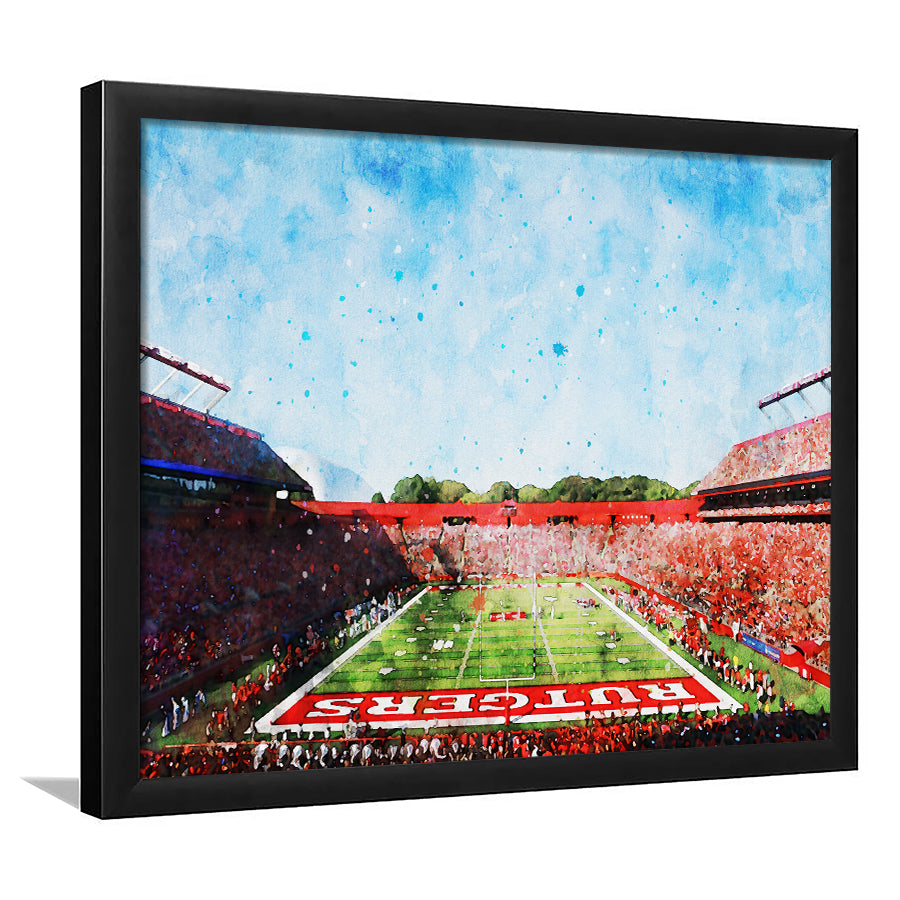 Ballpark Stadium On Rutgers In New Jersey, Framed  Print, Painting Art, Framed Art Print Wall Decor, Framed Picture