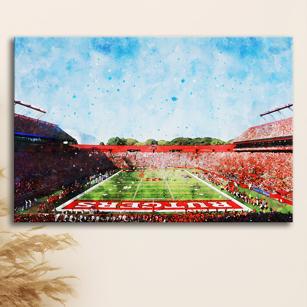 Ballpark Stadium On Rutgers In New Jersey, Canvas Art Decor Print, Painting Art, Canvas Print Wall Art Home Decor