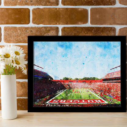 Ballpark Stadium On Rutgers In New Jersey, Framed  Print, Painting Art, Framed Art Print Wall Decor, Framed Picture
