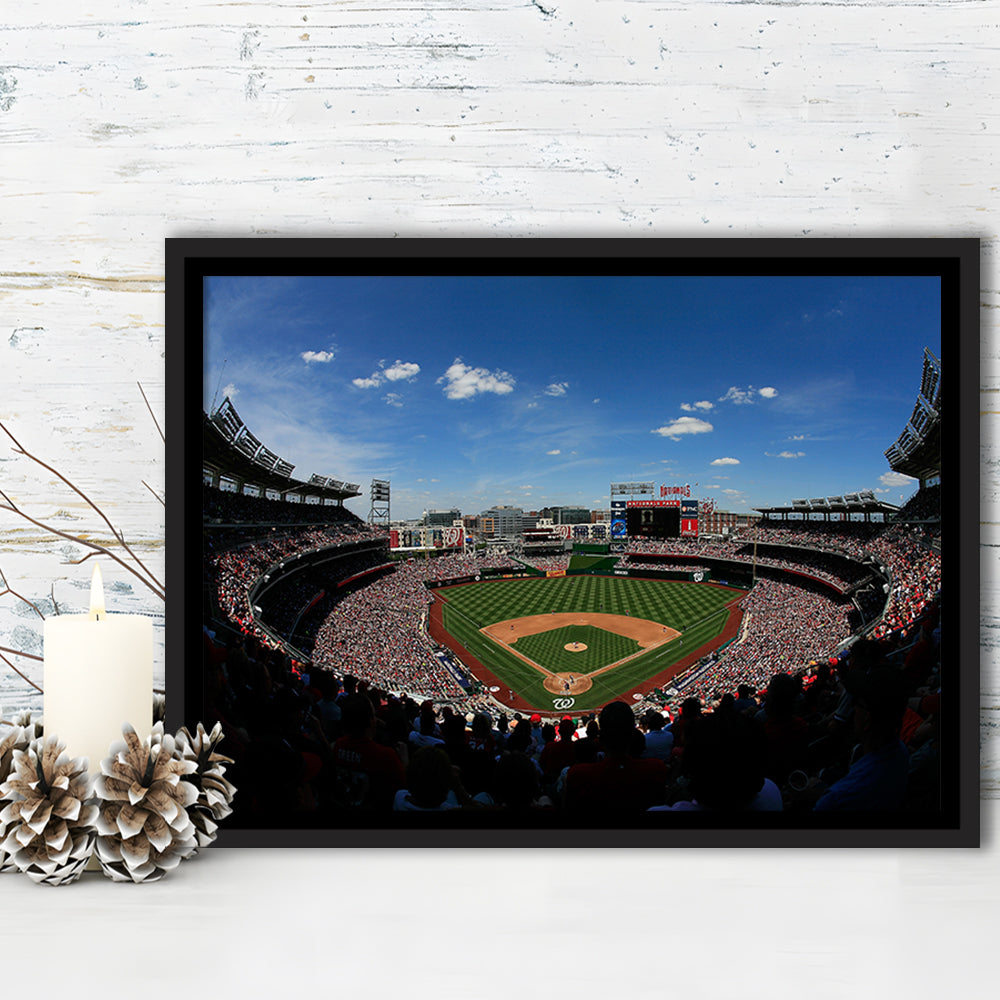 Ballpark in Washington, Stadium Canvas, Sport Art, Framed Canvas Print Wall Art, Floating Frame