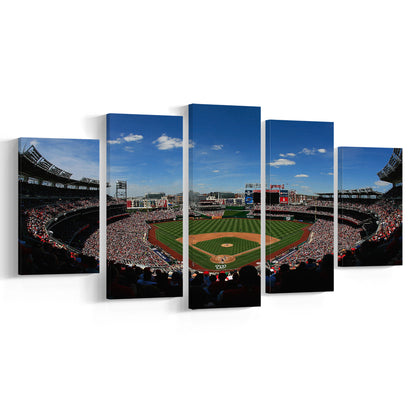 Ballpark in Washington, Stadium Canvas, Sport Art, Gift for him, 5 Panel, Large Canvas, Canvas Print Wall Art