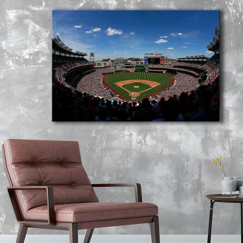 Ballpark in Washington, Stadium Canvas, Sport Art, Gift for him, Man Cave Decor, Art Print, Canvas Print Wall Art