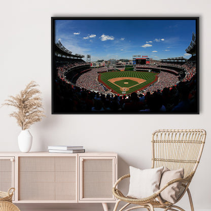 Ballpark in Washington, Stadium Canvas, Sport Art, Framed Canvas Print Wall Art, Floating Frame