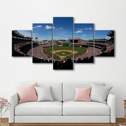 Ballpark in Washington, Stadium Canvas, Sport Art, Gift for him, 5 Panel, Large Canvas, Canvas Print Wall Art
