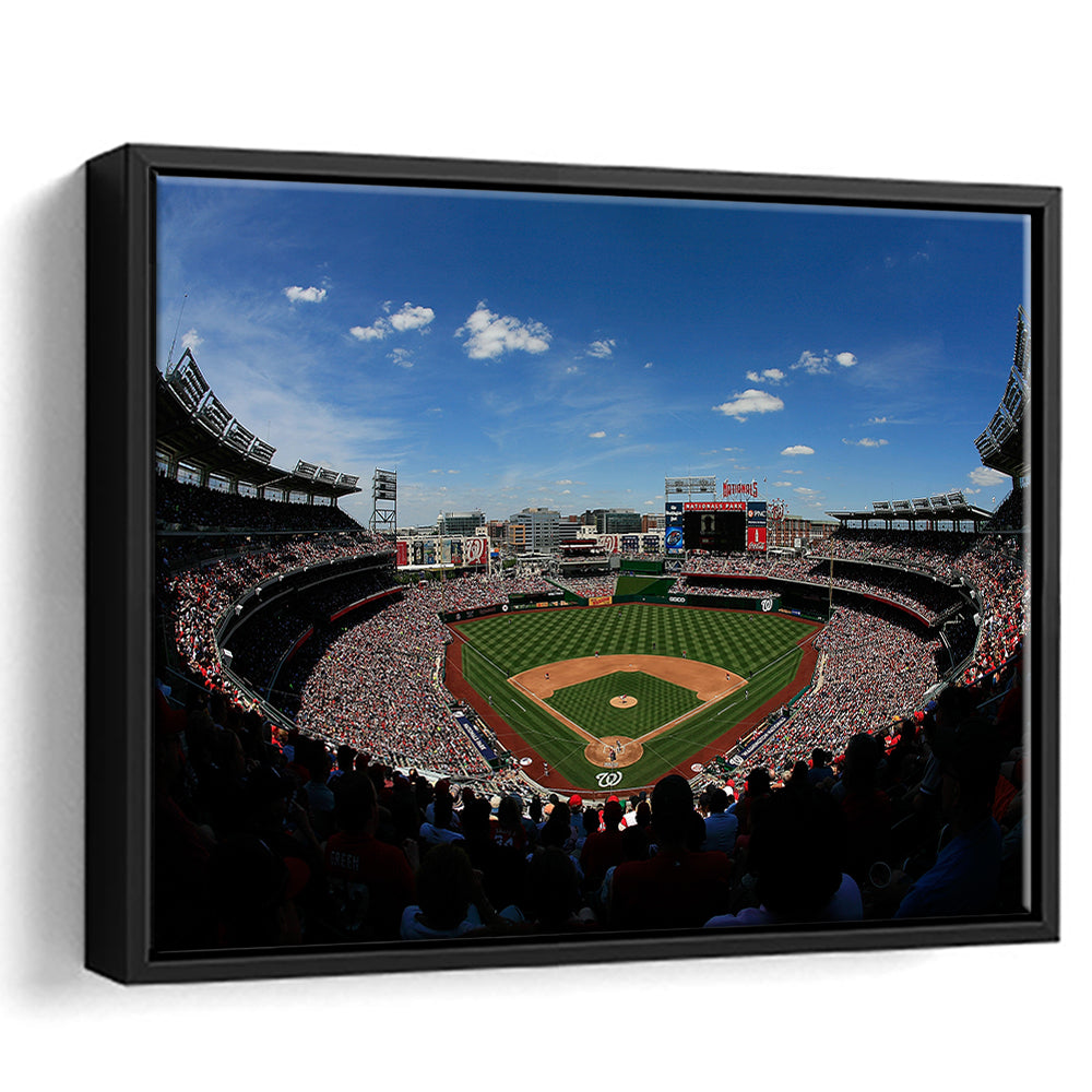 Ballpark in Washington, Stadium Canvas, Sport Art, Framed Canvas Print Wall Art, Floating Frame