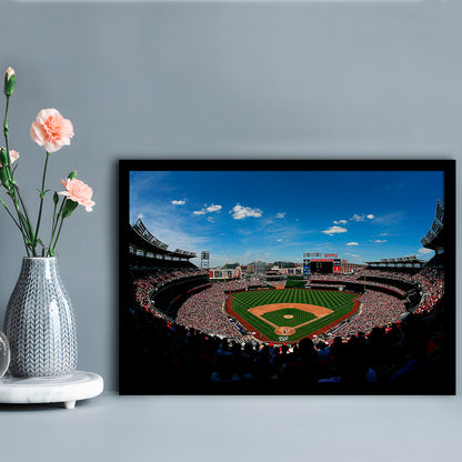 Ballpark in Washington, Stadium Canvas, Sport Art, Gift for him, Framed Art Print Wall Decor, Picture Framed