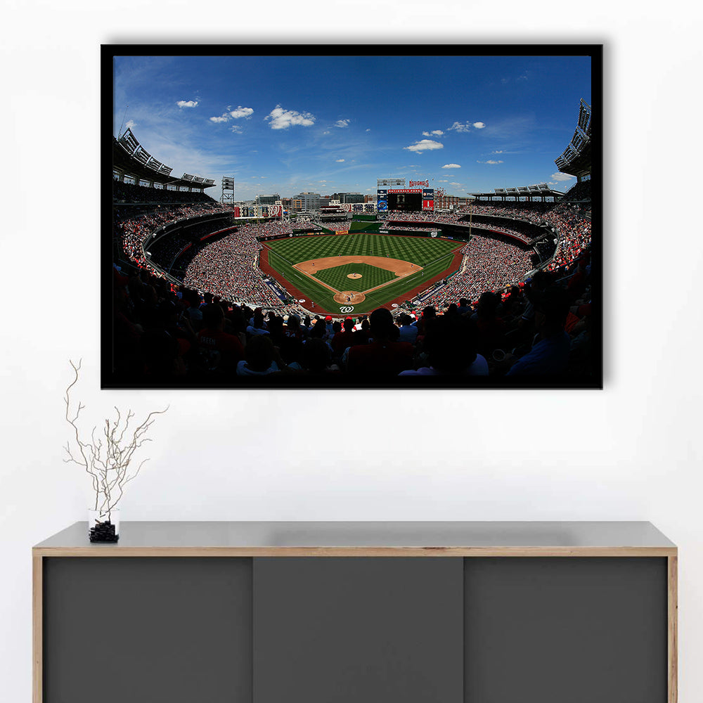 Ballpark in Washington, Stadium Canvas, Sport Art, Gift for him, Framed Art Print Wall Decor, Picture Framed