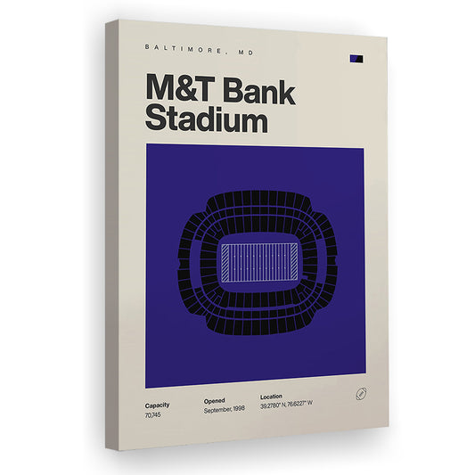 Baltimore Ravens Stadium Print, M&T Bank Stadium Print, Fan Gifts, Sport Art, Canvas Print Wall Art