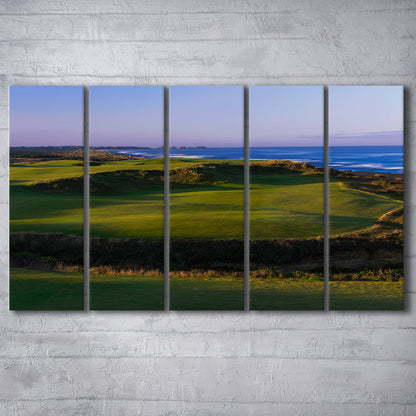 Bandon Dunes Golf Courses Hole 16, Bandon, Oregon, Golf Art Print, Extra Large Canvas Print Wall Art