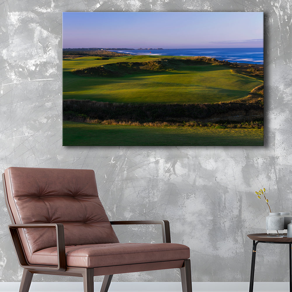 Bandon Dunes Golf Courses Hole 16, Bandon, Oregon, Golf Art Print,Gifts Golf Lover