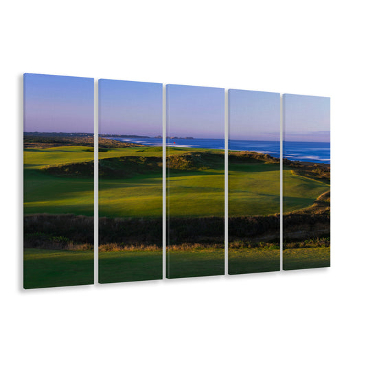 Bandon Dunes Golf Courses Hole 16, Bandon, Oregon, Golf Art Print, Extra Large Canvas Print Wall Art