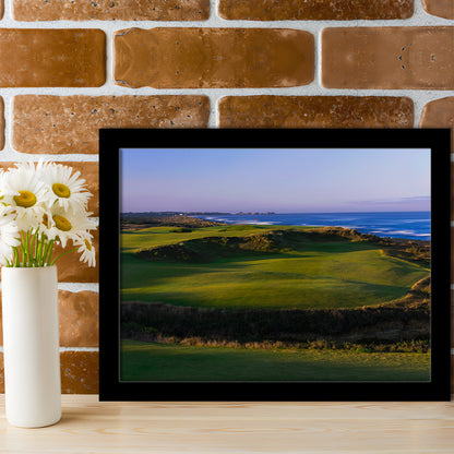 Bandon Dunes Golf Courses Hole 16, Bandon, Oregon, Framed Art Print Wall Decor, Picture Framed