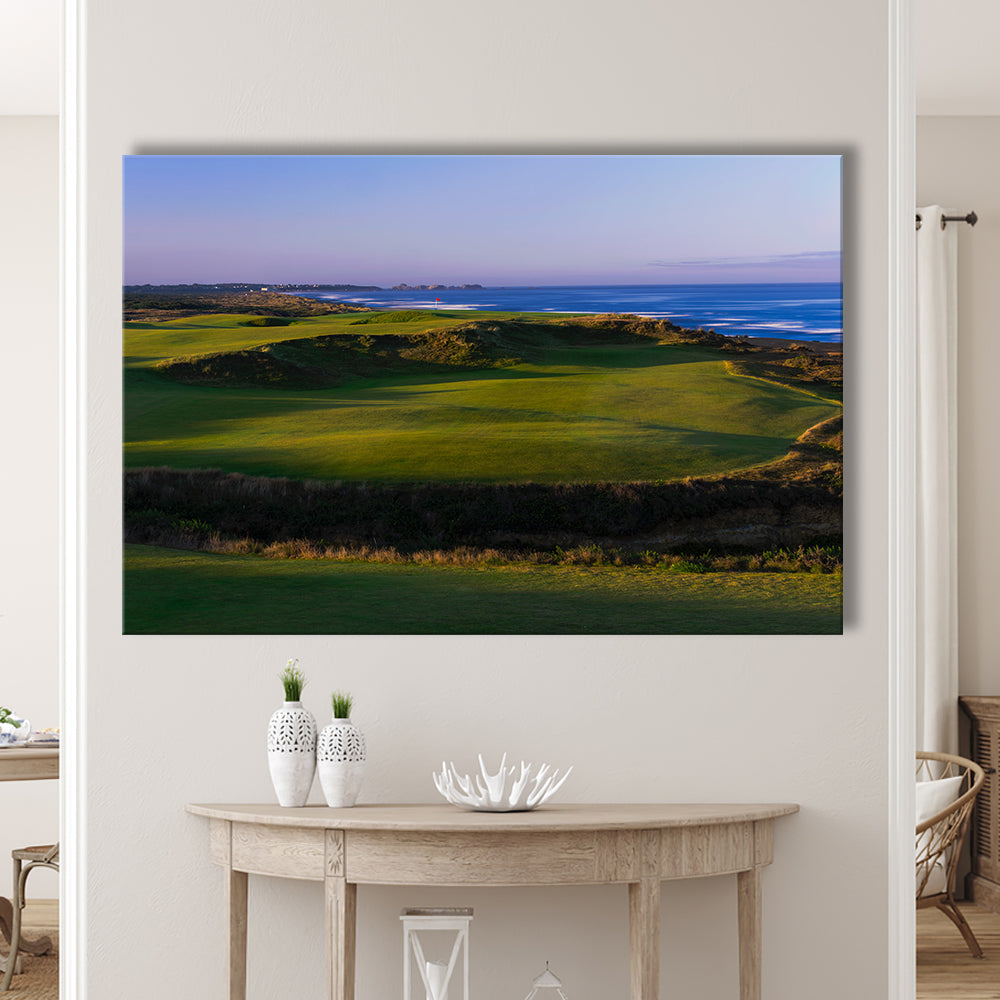 Bandon Dunes Golf Courses Hole 16, Bandon, Oregon, Golf Art Print,Gifts Golf Lover