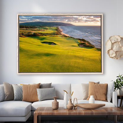 Bandon Dunes Golf Courses At Bandon, Ore, USA 1, Floating Framed Canvas Print Wall Art