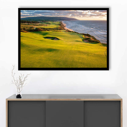 Bandon Dunes Golf Courses At Bandon, Ore, USA 1, Framed Art Print Wall Decor, Picture Framed