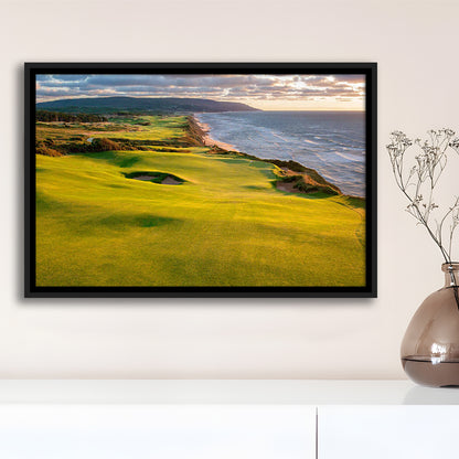 Bandon Dunes Golf Courses At Bandon, Ore, USA 1, Floating Framed Canvas Print Wall Art