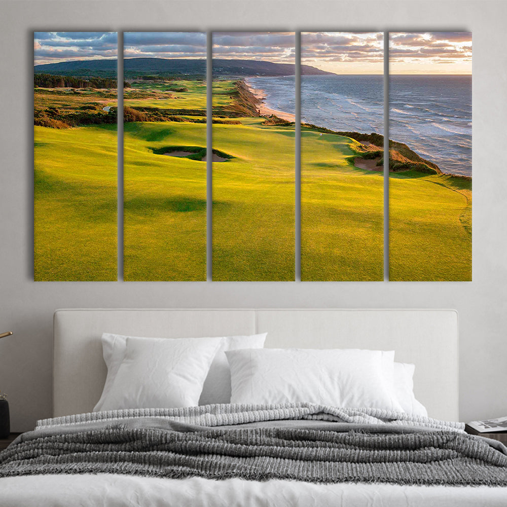 Bandon Dunes Golf Courses At Bandon, Ore, USA 1, Golf Art Print, Extra Large Canvas Print Wall Art