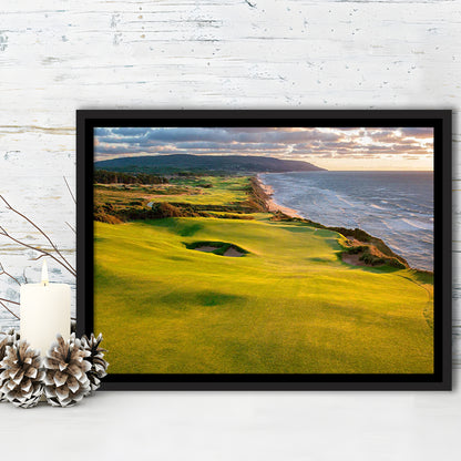 Bandon Dunes Golf Courses At Bandon, Ore, USA 1, Floating Framed Canvas Print Wall Art