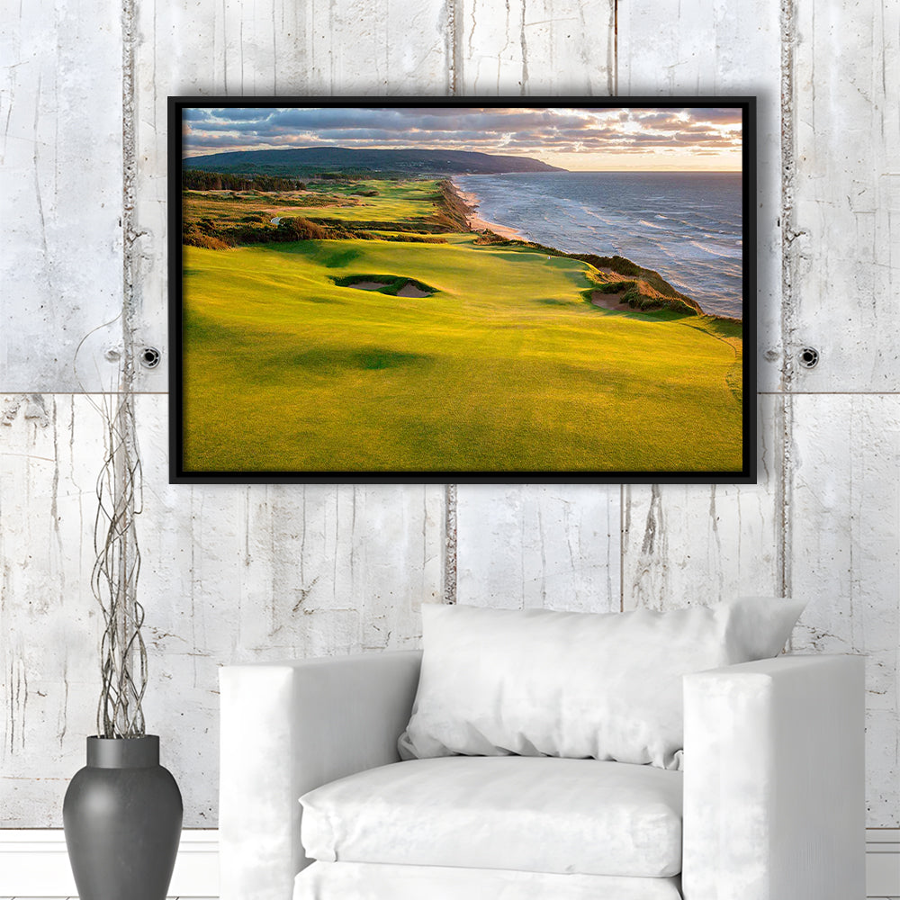 Bandon Dunes Golf Courses At Bandon, Ore, USA 1, Floating Framed Canvas Print Wall Art