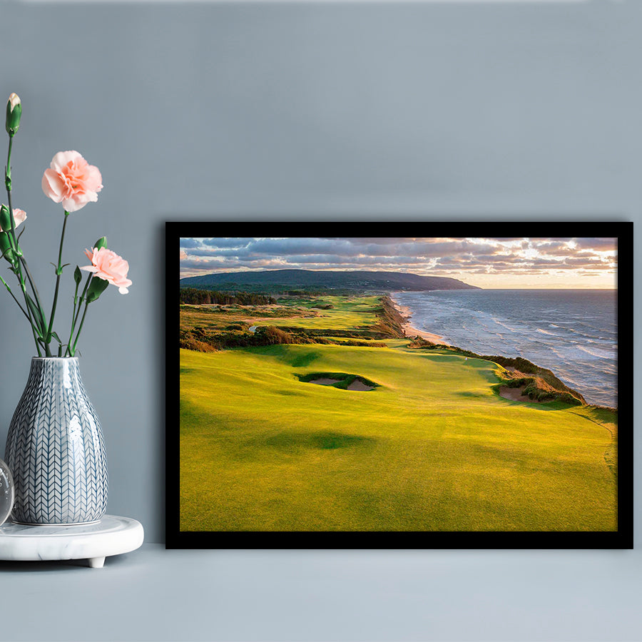Bandon Dunes Golf Courses At Bandon, Ore, USA 1, Framed Art Print Wall Decor, Picture Framed