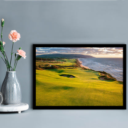 Bandon Dunes Golf Courses At Bandon, Ore, USA 1, Framed Art Print Wall Decor, Picture Framed