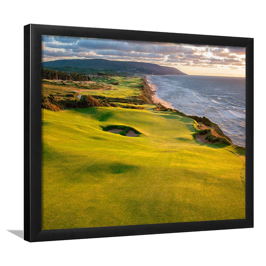 Bandon Dunes Golf Courses At Bandon, Ore, USA 1, Framed Art Print Wall Decor, Picture Framed